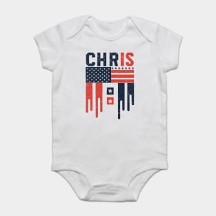 Chris First Name Personalized For Men Baby Bodysuit